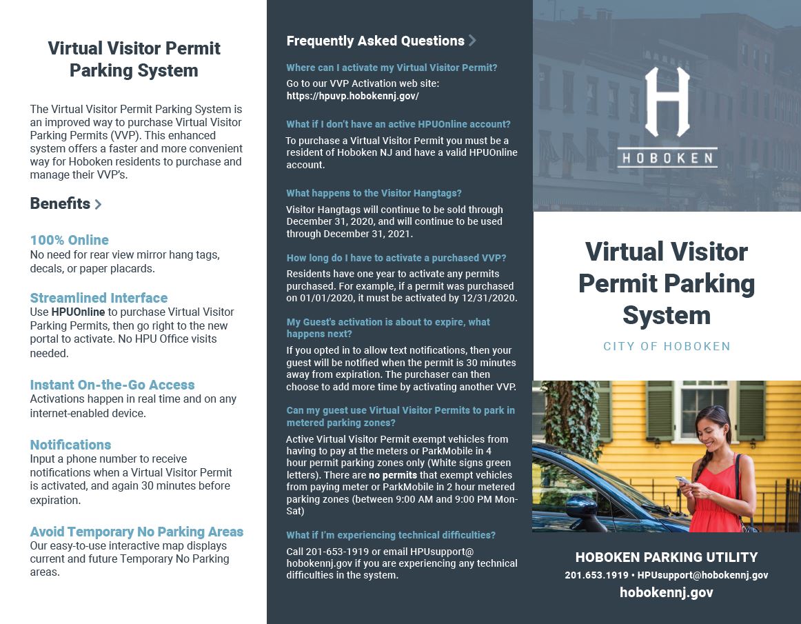 Hoboken launches new virtual visitor parking permits